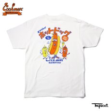 画像1: COOKMAN  Tシャツ TM Paint Hot Dog (White) (1)