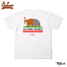 画像1: COOKMAN  Tシャツ TM Paint California bear (White) (1)