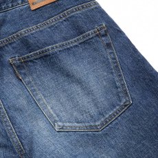画像7: CALEE  Vintage reproduct tapered used denim pants (Used Indigo Blue) (7)