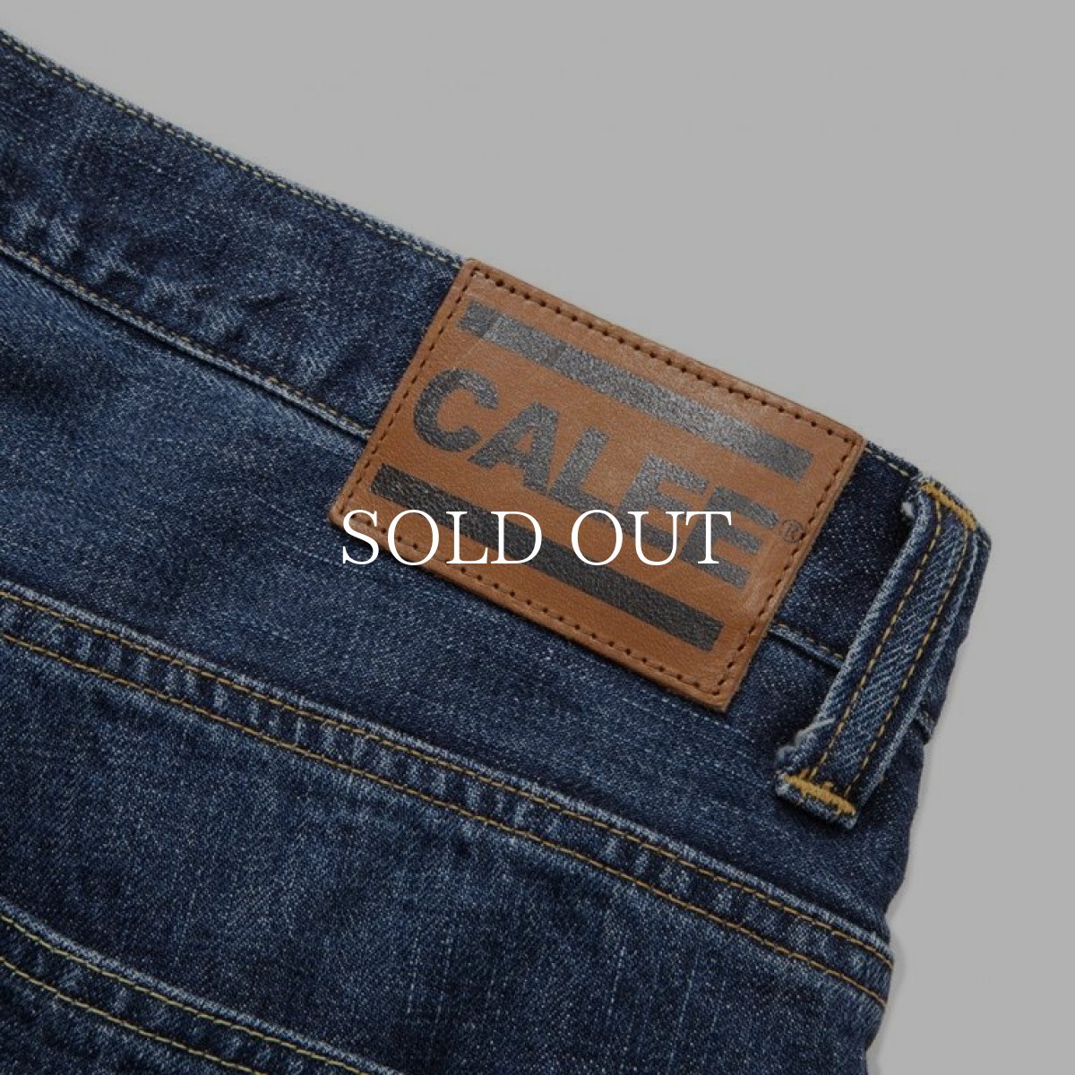 画像6: CALEE  Vintage reproduct tapered used denim pants (Used Indigo Blue) (6)