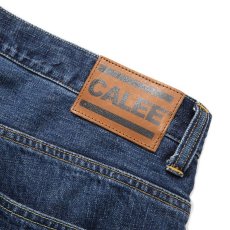 画像6: CALEE  Vintage reproduct tapered used denim pants (Used Indigo Blue) (6)