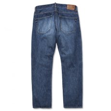 画像2: CALEE  Vintage reproduct tapered used denim pants (Used Indigo Blue) (2)