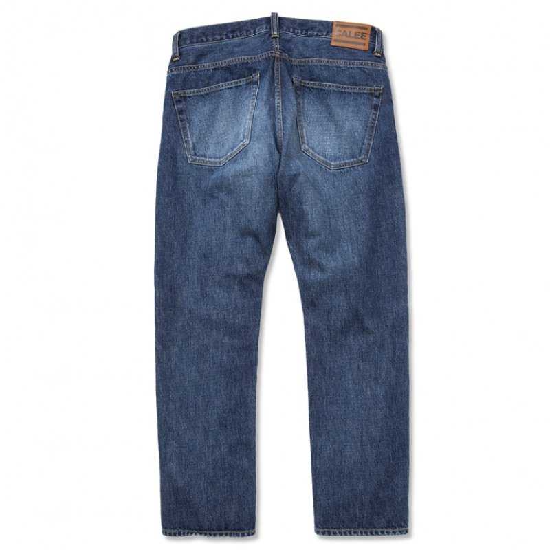 CALEE Vintage reproduct tapered used denim pants (Used