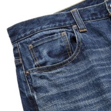 画像5: CALEE  Vintage reproduct tapered used denim pants (Used Indigo Blue) (5)