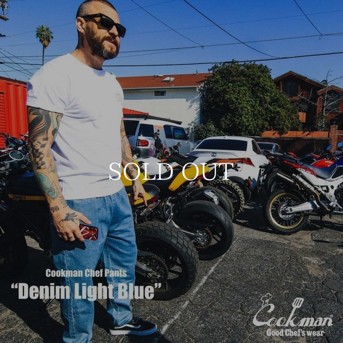 画像19: COOKMAN  Chef Pants Denim Light Blue (Light Blue) (19)