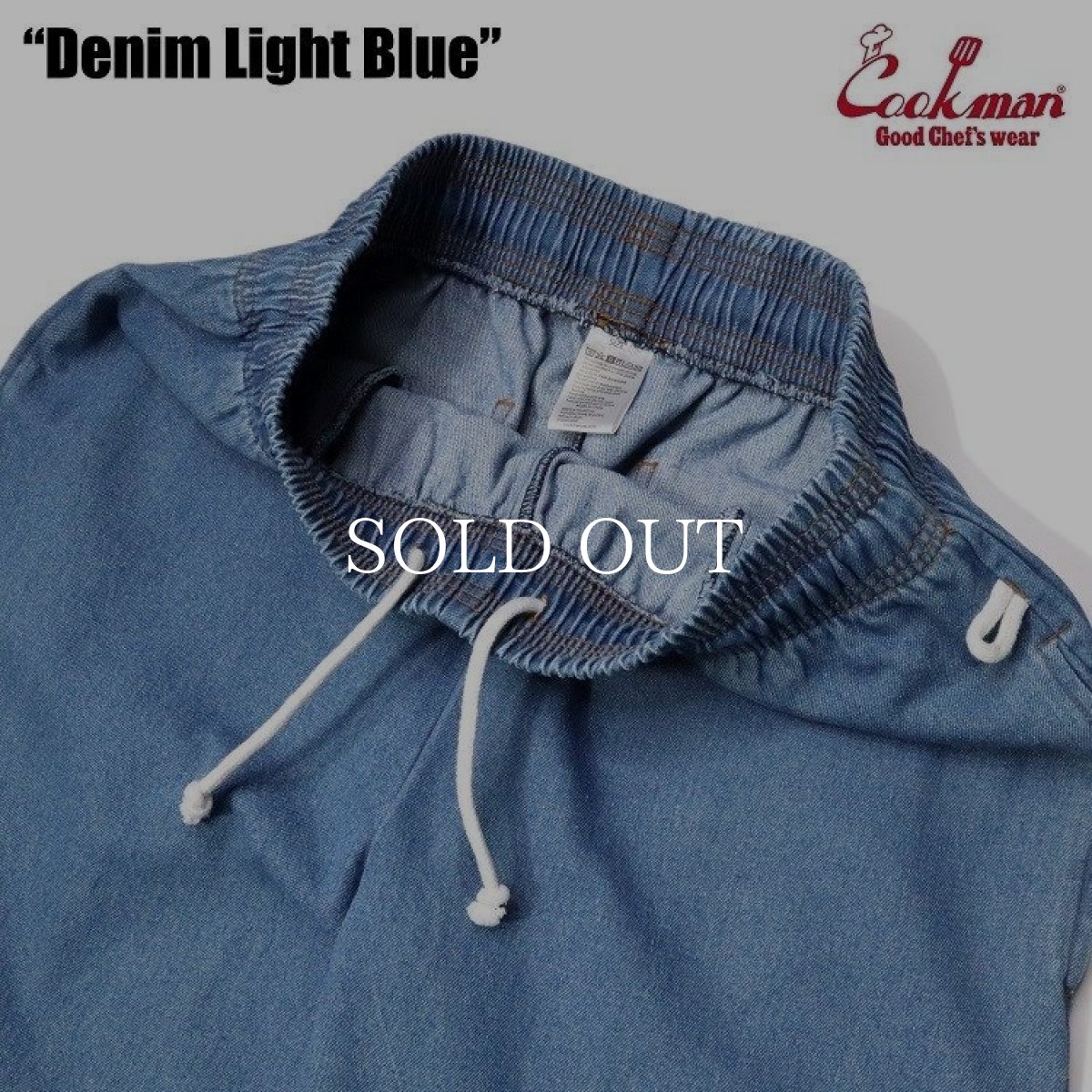 画像6: COOKMAN  Chef Pants Denim Light Blue (Light Blue) (6)