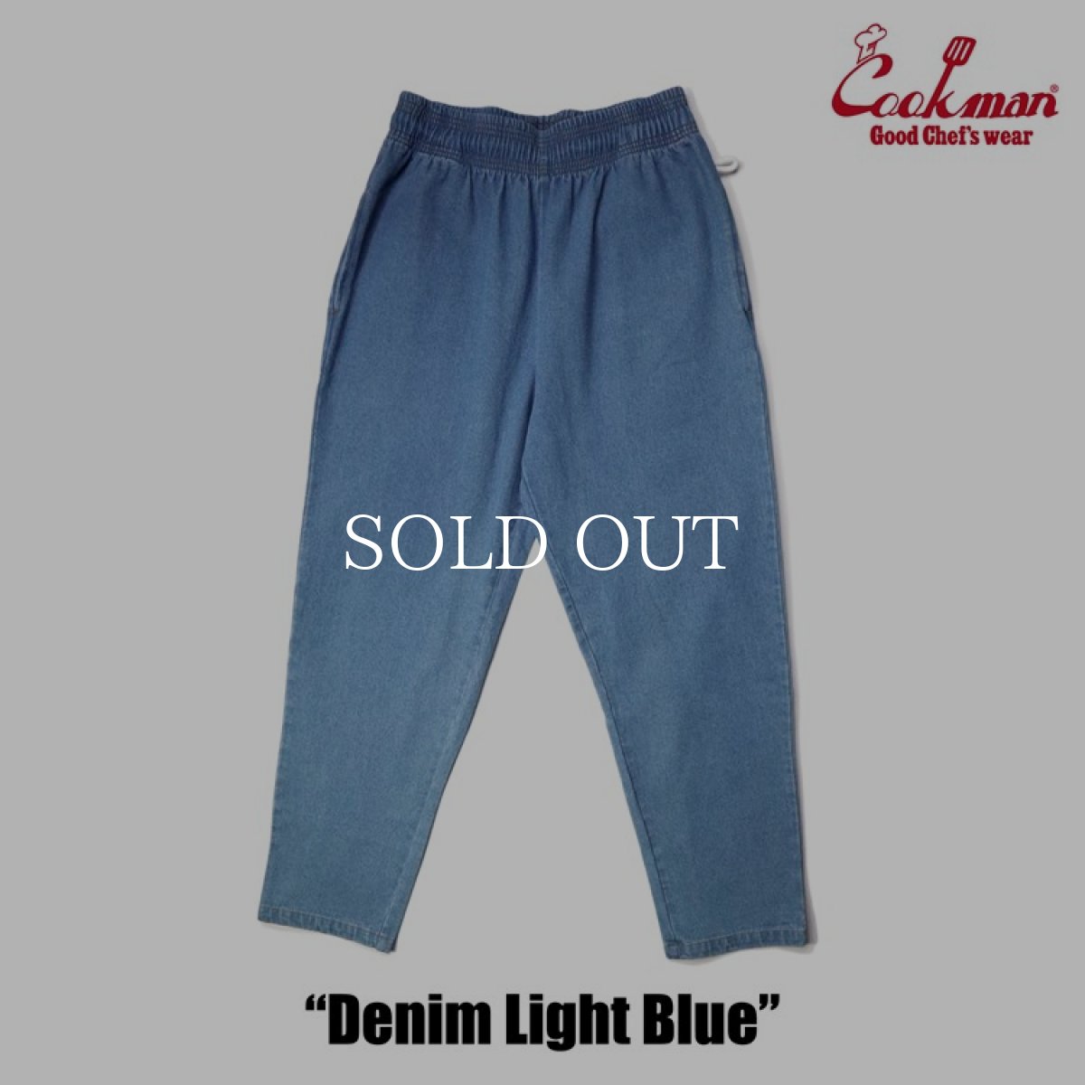 画像3: COOKMAN  Chef Pants Denim Light Blue (Light Blue) (3)
