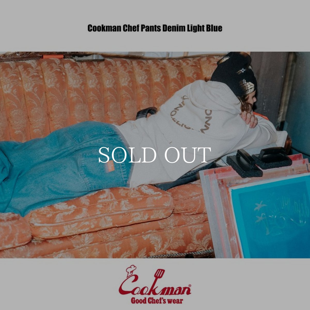 画像18: COOKMAN  Chef Pants Denim Light Blue (Light Blue) (18)