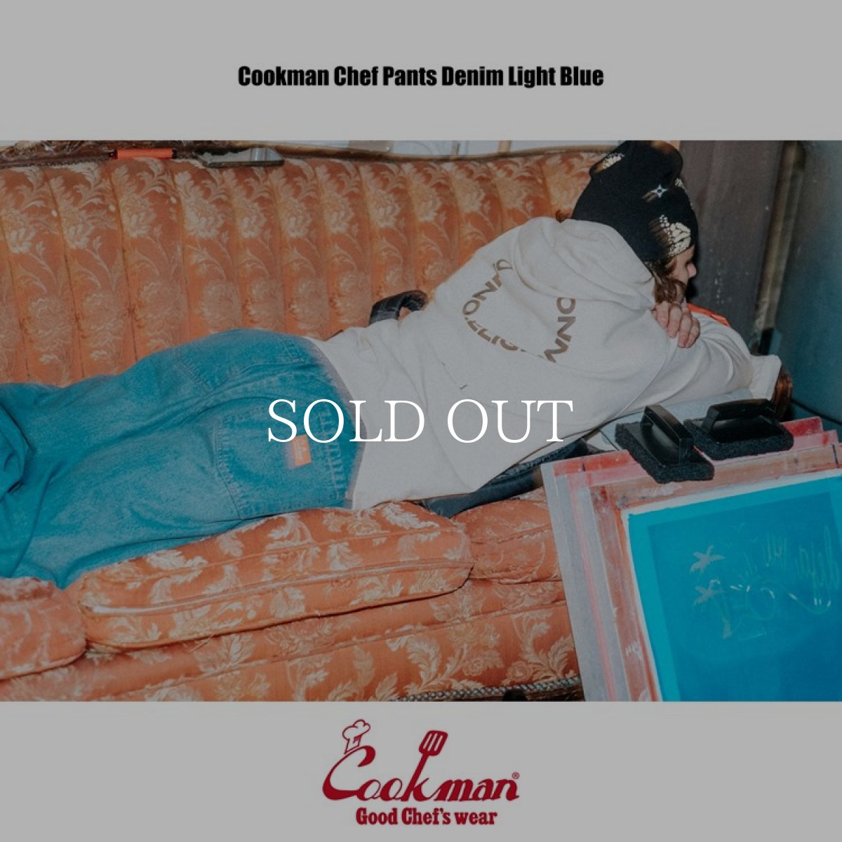 画像12: COOKMAN  Chef Pants Denim Light Blue (Light Blue) (12)