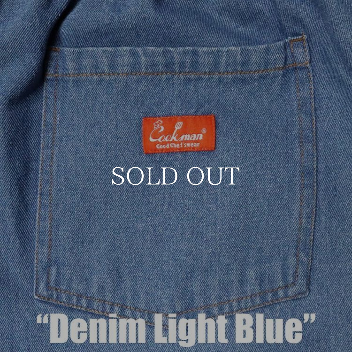 画像8: COOKMAN  Chef Pants Denim Light Blue (Light Blue) (8)