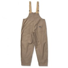 画像2: CALEE  Deck type wide overalls (Khaki) (2)