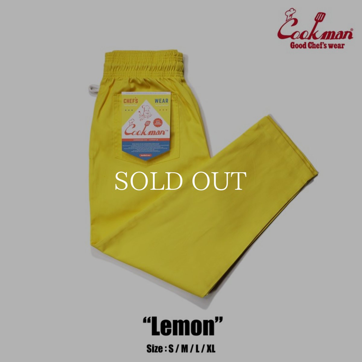 画像1: COOKMAN  シェフパンツ Chef Pants Lemon (Yellow) (1)