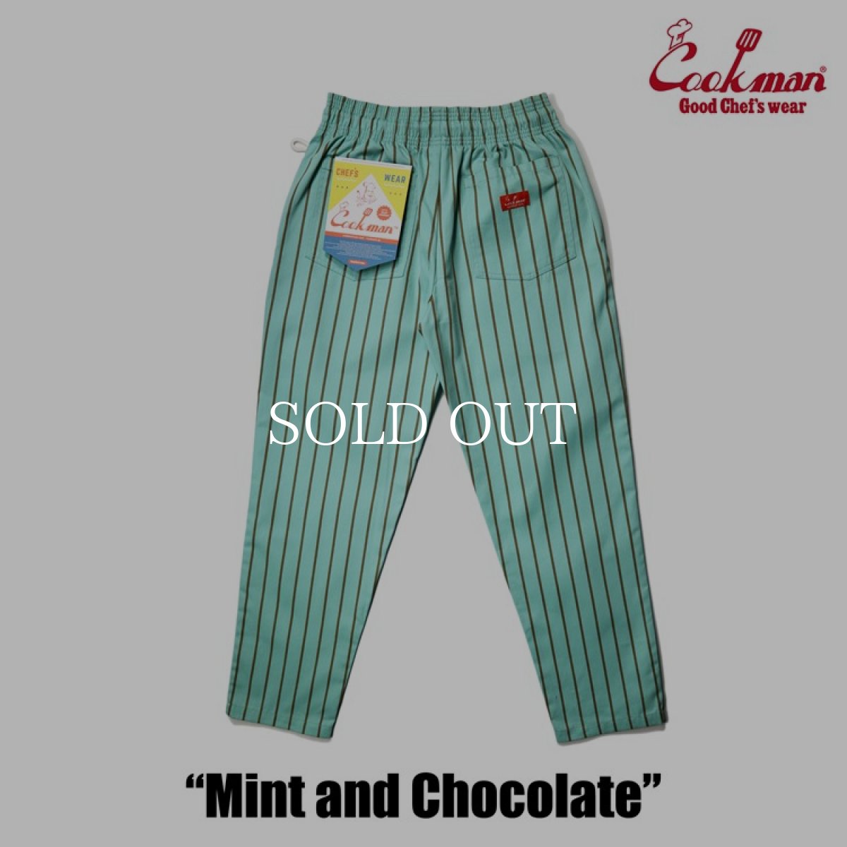 画像4: COOKMAN  シェフパンツ Chef Pants Mint and Chocolate (Pale Blue) (4)