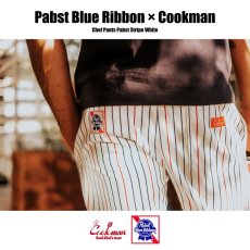 画像14: COOKMAN  シェフパンツ Chef Pants Pabst Stripe White (White) (14)