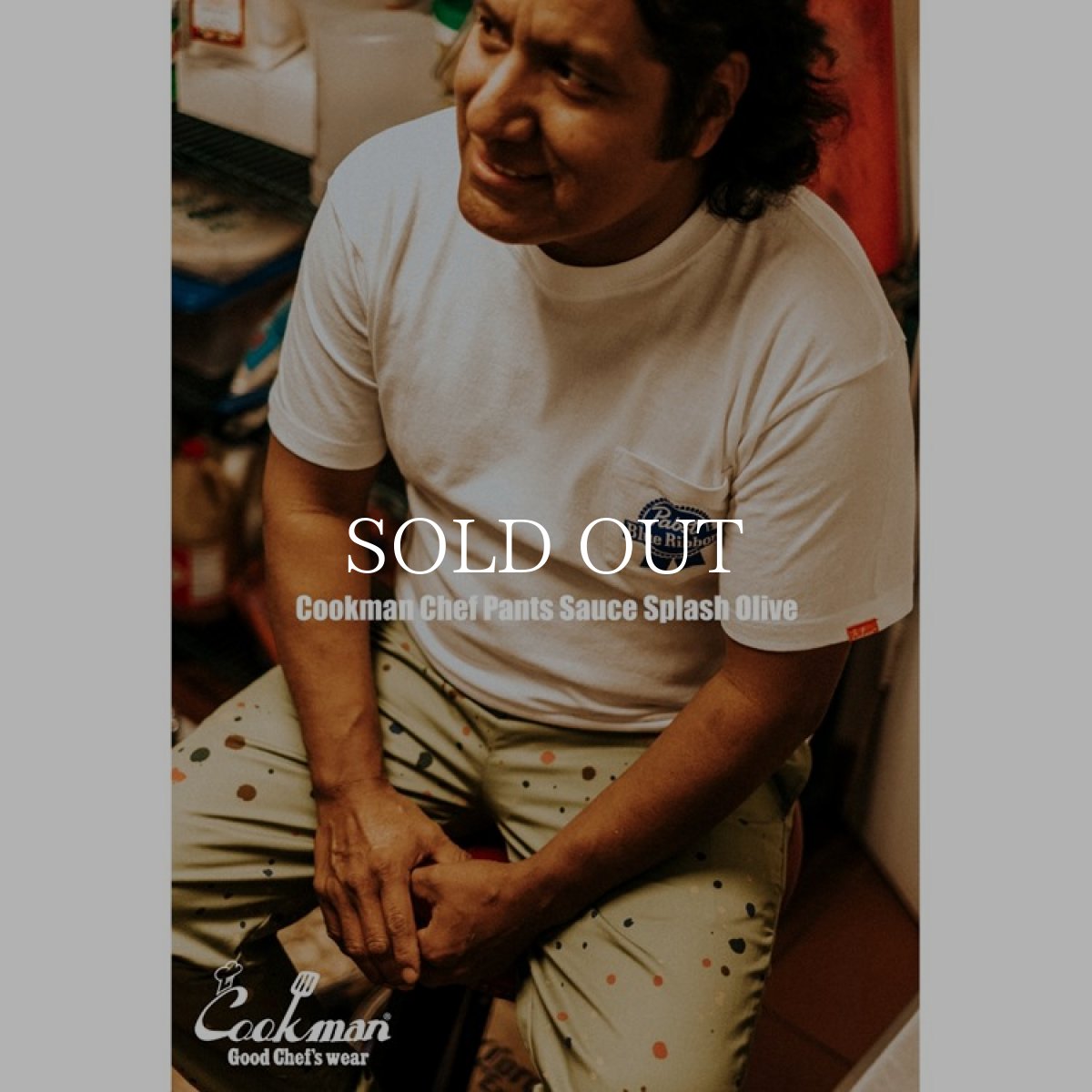 画像12: COOKMAN  シェフパンツ Chef Pants Sauce Splash Olive (Olive Green) (12)