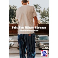 画像13: COOKMAN  シェフパンツ Chef Pants Pabst Stripe Blue (Blue) (13)