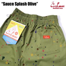 画像7: COOKMAN  シェフパンツ Chef Pants Sauce Splash Olive (Olive Green) (7)
