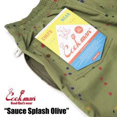 画像5: COOKMAN  シェフパンツ Chef Pants Sauce Splash Olive (Olive Green) (5)