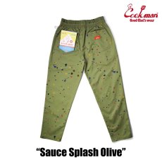 画像4: COOKMAN  シェフパンツ Chef Pants Sauce Splash Olive (Olive Green) (4)