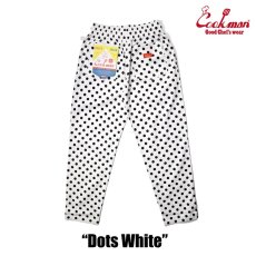 画像4: COOKMAN  シェフパンツ Chef Pants Dots White (White) (4)