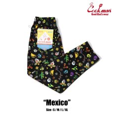 画像1: COOKMAN  シェフパンツ Chef Pants Mexico (Black) (1)