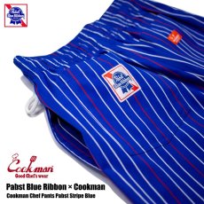 画像4: COOKMAN  シェフパンツ Chef Pants Pabst Stripe Blue (Blue) (4)