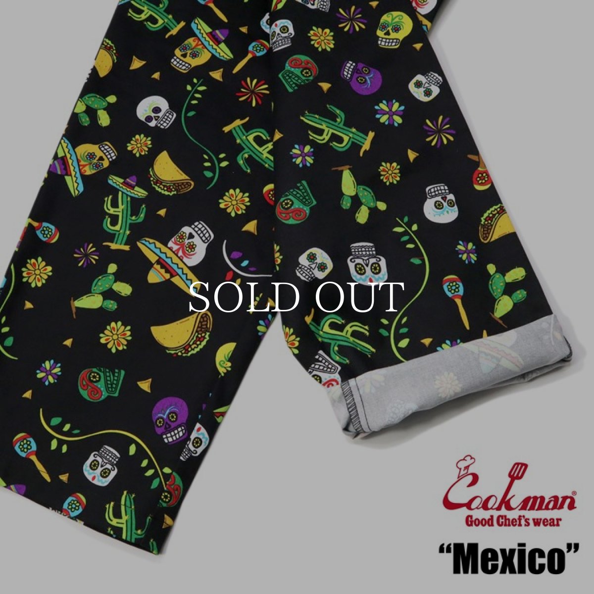 画像8: COOKMAN  シェフパンツ Chef Pants Mexico (Black) (8)