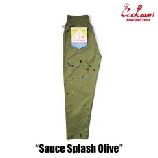 画像2: COOKMAN  シェフパンツ Chef Pants Sauce Splash Olive (Olive Green) (2)