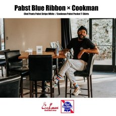 画像12: COOKMAN  シェフパンツ Chef Pants Pabst Stripe White (White) (12)