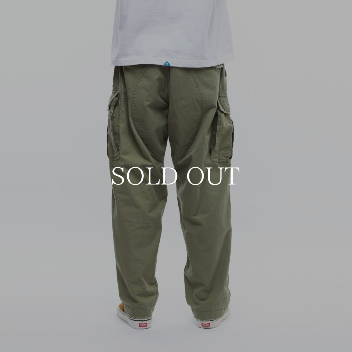 画像11: Liberaiders  REPAIRED RIP STOP PANTS (OLIVE) (11)