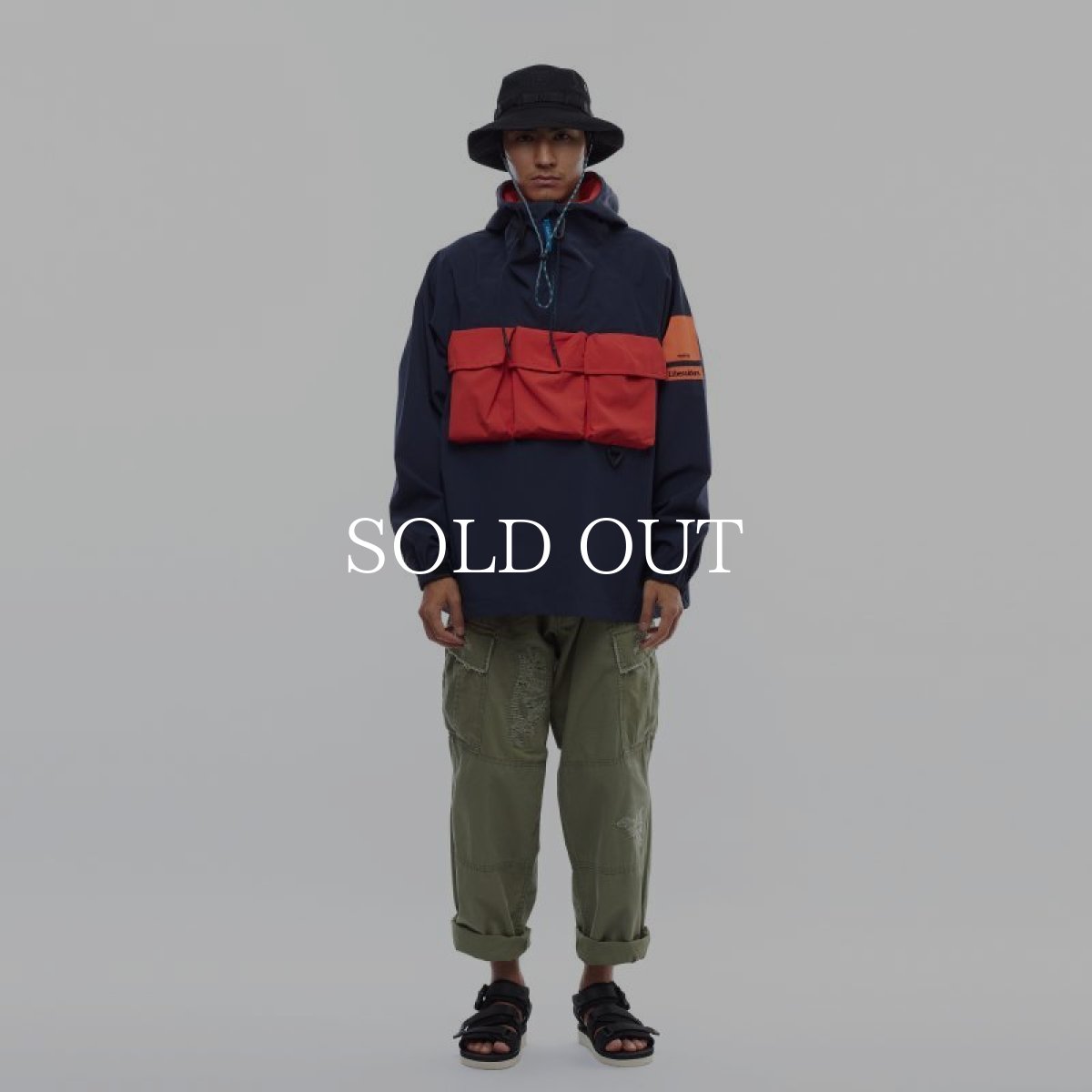 画像16: Liberaiders  REPAIRED RIP STOP PANTS (OLIVE) (16)