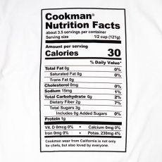 画像3: COOKMAN  Tシャツ Nutrition Facts (White) (3)