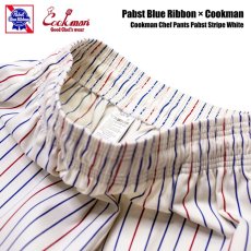 画像6: COOKMAN  シェフパンツ Chef Pants Pabst Stripe White (White) (6)