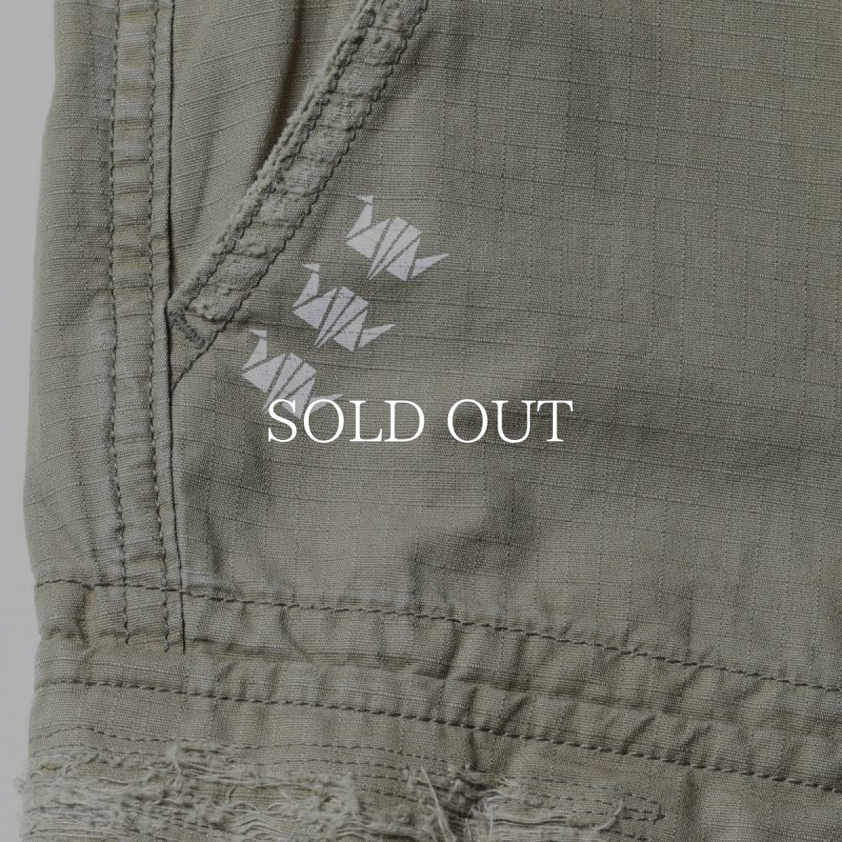 画像3: Liberaiders  REPAIRED RIP STOP PANTS (OLIVE) (3)