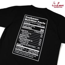 画像5: COOKMAN  Tシャツ Nutrition Facts (Black) (5)