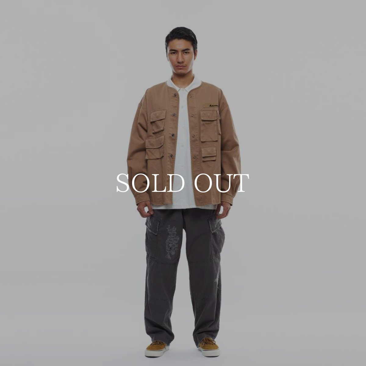 画像15: Liberaiders  REPAIRED RIP STOP PANTS (BLACK) (15)