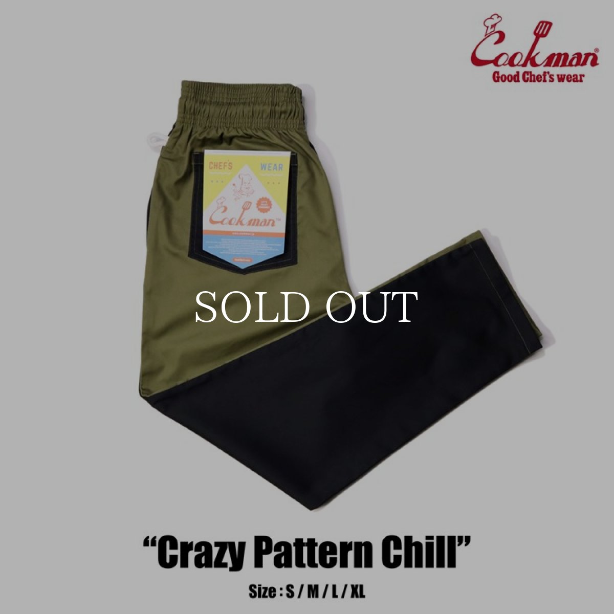 画像1: COOKMAN  シェフパンツ Chef Pants Crazy Pattern Chill (Multi) (1)