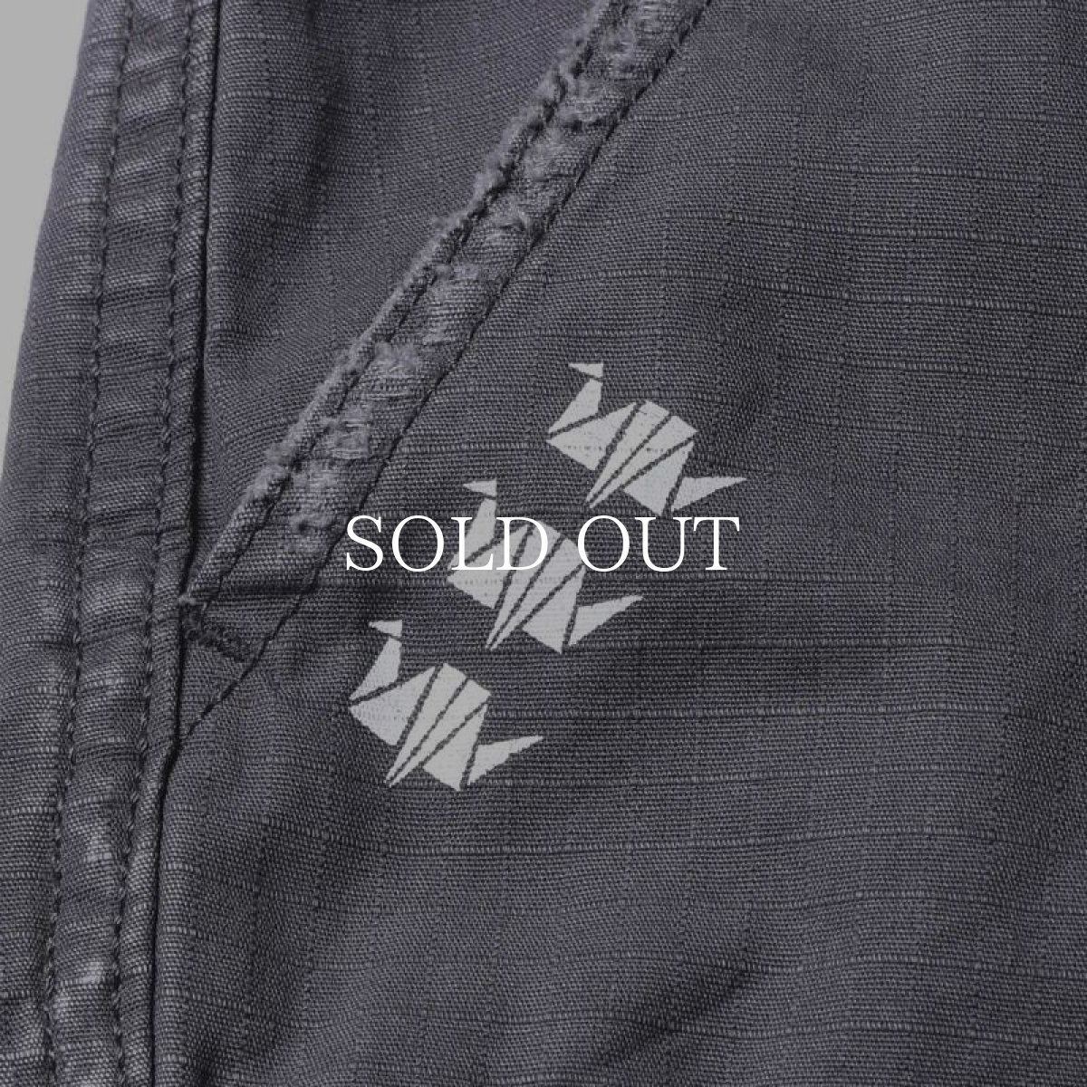 画像3: Liberaiders  REPAIRED RIP STOP PANTS (BLACK) (3)