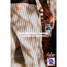 画像17: COOKMAN  シェフパンツ Chef Pants Pabst Stripe White (White) (17)
