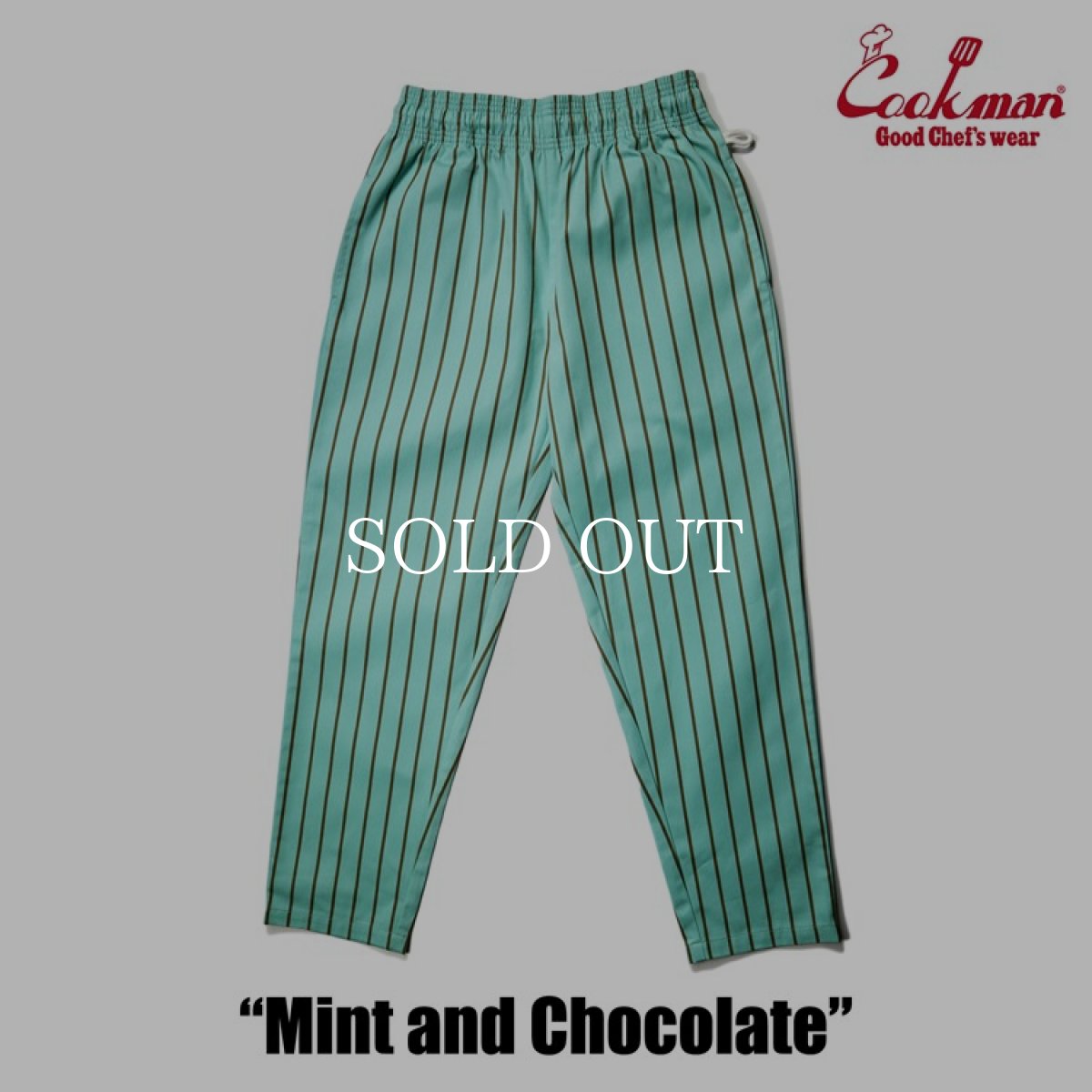 画像3: COOKMAN  シェフパンツ Chef Pants Mint and Chocolate (Pale Blue) (3)