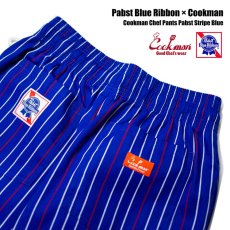 画像6: COOKMAN  シェフパンツ Chef Pants Pabst Stripe Blue (Blue) (6)