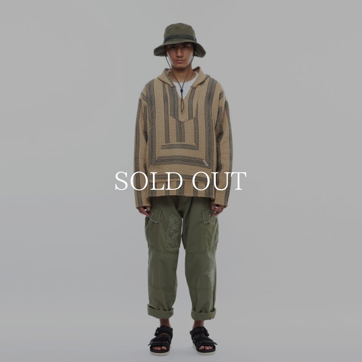 画像14: Liberaiders  REPAIRED RIP STOP PANTS (OLIVE) (14)