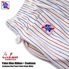 画像5: COOKMAN  シェフパンツ Chef Pants Pabst Stripe White (White) (5)