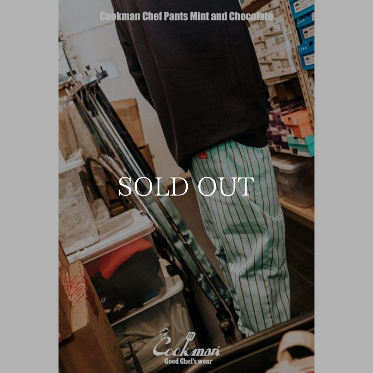 画像10: COOKMAN  シェフパンツ Chef Pants Mint and Chocolate (Pale Blue) (10)