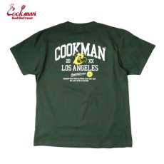画像3: COOKMAN  Tシャツ College Logo (Green) (3)