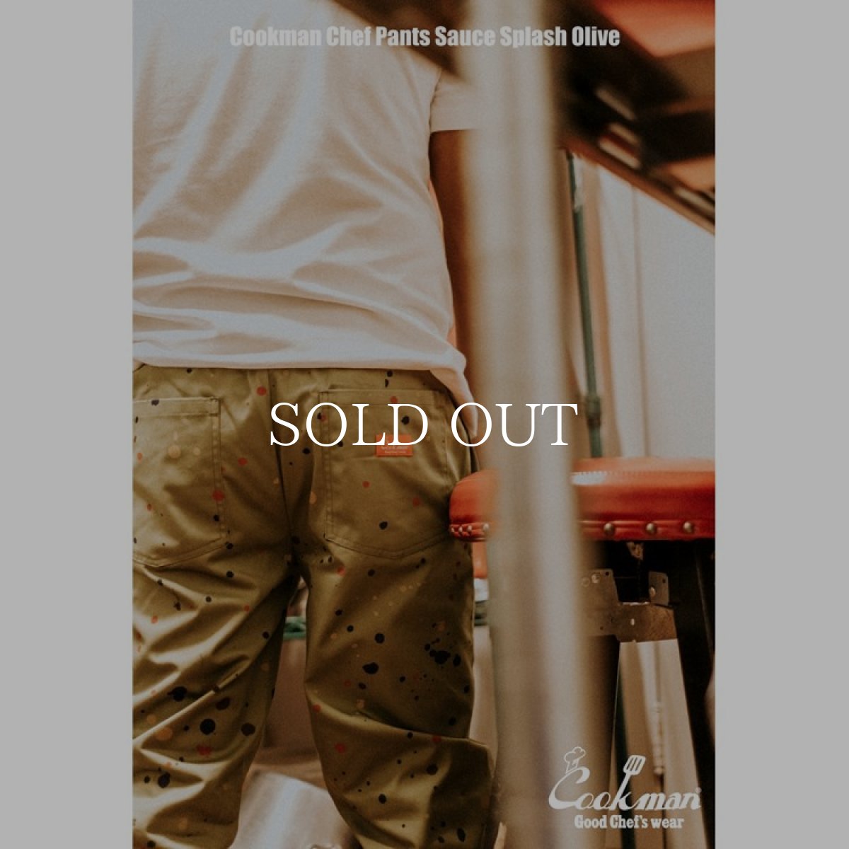 画像11: COOKMAN  シェフパンツ Chef Pants Sauce Splash Olive (Olive Green) (11)