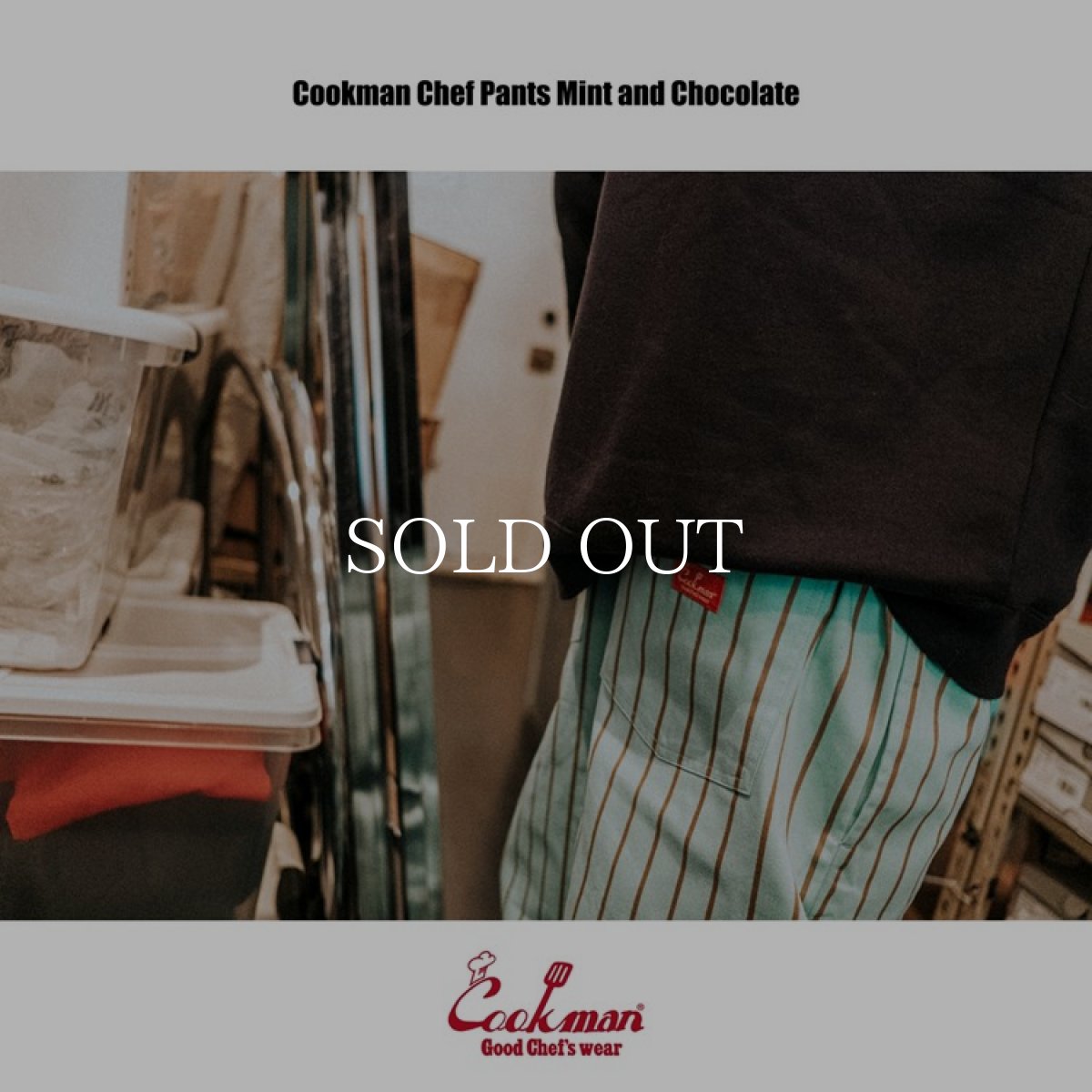 画像13: COOKMAN  シェフパンツ Chef Pants Mint and Chocolate (Pale Blue) (13)