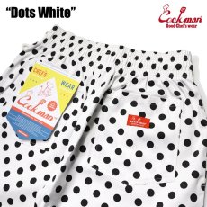 画像6: COOKMAN  シェフパンツ Chef Pants Short Dots White (White) (6)