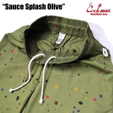 画像5: COOKMAN  シェフパンツ Chef Pants Short Sauce Splash Olive (Olive Green) (5)