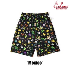 画像2: COOKMAN  シェフパンツ Chef Pants Short Mexico (Black) (2)